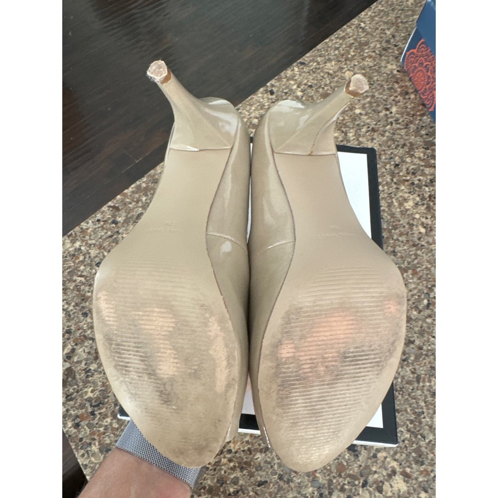 Nine West Women’s peep toe patent leather Size 7 - Picture 4 of 8